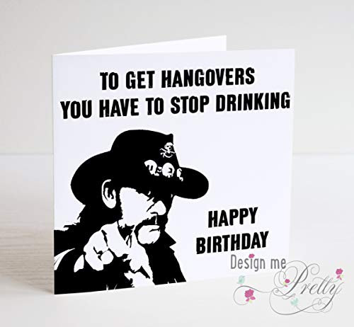 Lemmy Birthday Card - Hangovers