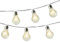 Lumineo 50 Micro LED Solar Lichterkette Glühlampe Partylichterkette Garten 10 Glühbirnen (Klar)