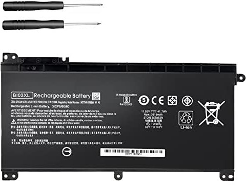 K KYUER BI03XL ON03XL Laptop Batteria per HP Pavilion X360 13-U M3-U M3-U001DX M3-U103DX 13-U100TU 13-U100TU 13-U108TU Stream 14-AX 14-CB 14-DS 14-AX010NR 14-AX010WM 14-AX020WM 14-CB011WM 14-DS0120NR