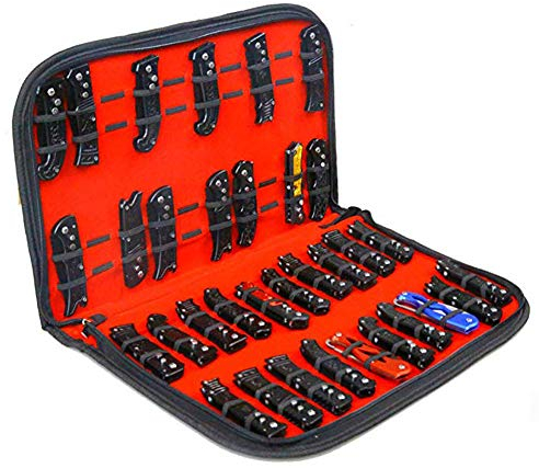 HNYG Couteau de Poche Rangement pour Petits Couteaux Pliable Sac de Rangement pour Outils,Couteau Vitrine Outil de Montre Presentoir Montre Sac de Rangement B773