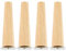 JTWEB 4 Stück Holz Tischbeine,Holz Sofafüße Möbelfüße,Holz Möbelfüße 8cm/15cm/20cm,mit Montageplatten & Schrauben für Sofa Bett Schrank Couch Stuhl (Gerade Füße 15cm)