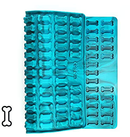 Collory Medium Knochen (3,2cm) Silikon Backmatte, Backform für mittlere DIY Hundekekse und Leckerlis, Knochenbackform, Pralinenform, Schokoladenform, Antihaftend und Lebensmittelecht (BPA-Frei)