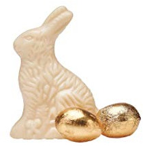 50x 40g Schokohase - weiße Schokolade/Osterhase/Schokolade/Oster-Schokolade/verschiedene Figuren zur Auswahl/Ostern