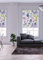 Lister Cartwright Floral Winter Patterned Roller Blinds (60 X 140 CM) Cut to Size Blackout Blinds for bedroom bathroom kitchen windows Child safety included.