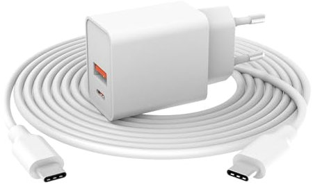 Caricatore Rapido Compatibile con iPad 2024, Air M2, Compatibile con iPad Pro 11/12,9/13 Pollici M4 M2 Presa e Cavo Alimentatore Caricabatterie