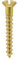 3.5x20 (6x3/4) brass raised slotted head screw (Pack of 20, 50, 100) (100)