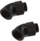 The Lord of the Tools 2 x 45 gradi G1/4 filettatura gomito raccordo connettore maschio a femmina Extender per PC raffreddamento ad acqua tubo morbido