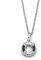 DUR Halskette Rettungsring aus 925 Sterling Silber mit Strandsand veredelt, Silber/Schwarz, 42 cm, K2692