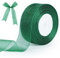 tenn well Green Chiffon Ribbon 40mm, 45 Meters Double Faced Soft Chiffon Ribbon for Gift Wrapping, Crafting, Hair Bows, Wedding Party and Christmas Decoration