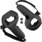 Geekria Touch Controller Grip Cover kompatibel mit Oculus Quest 2, VR-Anti-Throw-Griff, Silikonhülle mit Verstellbarer Handschlaufe, Controller-Kappen (schwarz, 1 Paar)