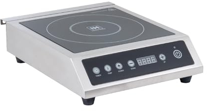 GastroHero Induktionskochfeld I Induktionskochplatte 3500 Watt I Herdplatte Induktion 230 mm I Mobile Kochplatte mit Touch Steuerung I Herdplatte für Gastronomie