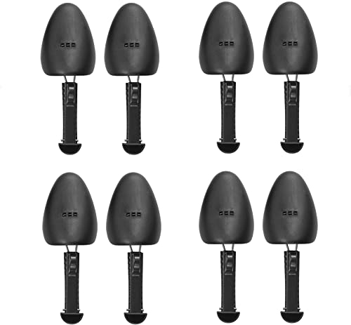 WOCTDTHW Shoe Trees for Sneakers Shaper Plastic Men Shoe Stretcher Shape Boot Holder, Black 4 Pairs, 4 Pairs