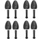 WOCTDTHW Shoe Trees for Sneakers Shaper Plastic Men Shoe Stretcher Shape Boot Holder, Black 4 Pairs, 4 Pairs
