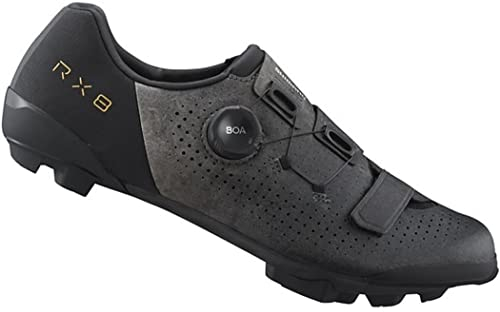 SHIMANO Brx801L45, RX8 (RX801) Scarpe, Nero, Taglia 45 Unisex-Adulto EU