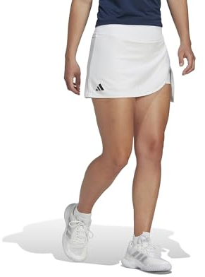 adidas Damen Club Tennis Skirt, White, M