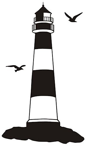 Warmhm Wandsticker Ablösbarer Wandaufkleber Wandtattoo PVC Wandaufkleber Leuchtturm Wandaufkleber Wandtattoos Leuchttürme PVC Wandaufkleber Handwerk Malerei Wandaufkleber Ablösbar