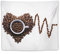 flechr Kaffeetasse Kaffeetasse Kaffeebohnen Ecg Kurven Polyester Tapisserie Wandkunst Bild Drucke Hängende Foto Geschenkidee Dekor Wohnteppiche Kunstwerke 127 x 152,4 cm