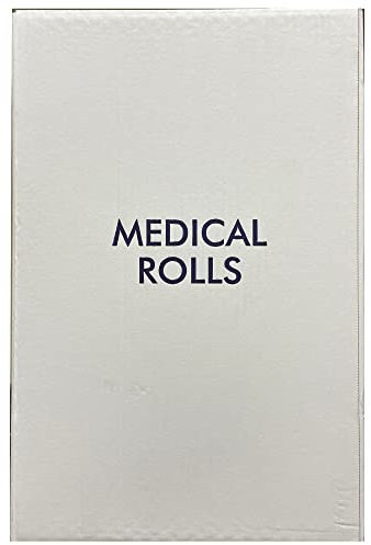 Ärztekrepp 2-lagig, 9 Ärzterollen weiß, Liegenabdeckung mit sauberer Abrisskante, 60 cm x 50 m