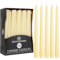 DECO EXPRESS Stabkerzen Set 6er, 10, 15 oder 50er, Lange Brenndauer bis zu 8 Std, Geruchslos(Elfenbein, 50-er Set)