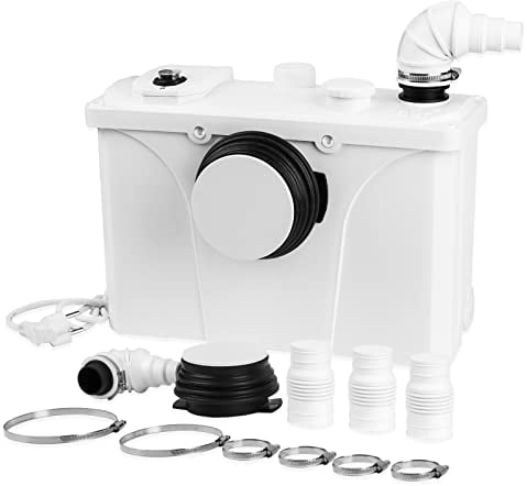 Jopassy Triturador Sanitario 700W, 190L/min Bomba de aguas residuales muy silenciosa, Sanitario en Sótanos Lofts Cocinas Baños Lavabos Duchas para Eliminación de Agua