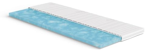 Meisterschlaf Gelschaum Topper 100x180 cm – Höhe 7cm – RG 50 – Oeko-TEX® Standard 100 – Tencel™ Lyocell 3D Doppeltuch-Bezug waschbar – für weicheres Liegegefühl auf harten Matratzen – Made in Germany
