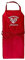 Baumwollschürze, Grillschürze, Kochschürze, Backschürze, personalisiert mit Motiv und Namen, das praktische individuelle Geschenk, Farbe:rot
