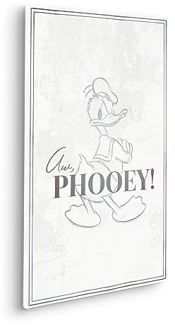 Disney Keilrahmenbild im Echtholzrahmen - Donald Duck Phooey! - Größe 40 x 60 cm - Kinderzimmer, Leinwandbild, Wandbild
