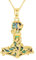 CUPENDA Thor Hammer Halskette Sterling Silber Gold Mjolnir Baum des Lebens Anhänger Nordic Wikinger Schmuck Geschenke für Damen