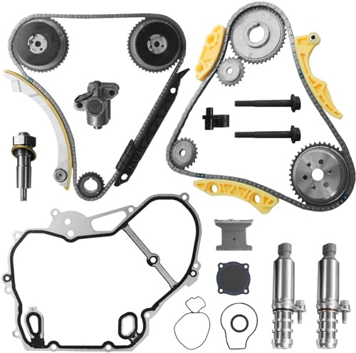 9-4201s Engine Timing Chain Kit for 2009-2017 for Chevy Equinox Malibu Captiva lmpala HHR Cobalt for Buick Regal Lacrosse Verano for GMC Terrain 2.2L 2.4L Ecotec Guide Rail Set