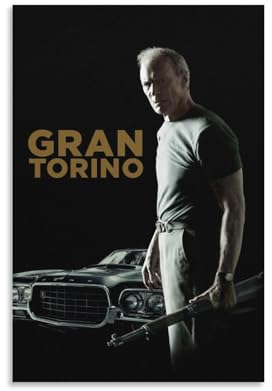 LIANGSHUANG 2008 American Drama Film Gran Torino Poster, Bild, Druck, Wandkunst, Poster, Gemälde, Leinwand, Poster, Kunstwerke, Raumästhetik, 50 x 75 cm