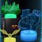 Thcohee Academy of Magic 3D LED Nachtlicht 3 in 1, 16 Farben variabel, mit Fernbedienung Licht, Hogwarts Castle Lights für Jungen, Mädchen Geburtstag und Weihnachten Geschenke