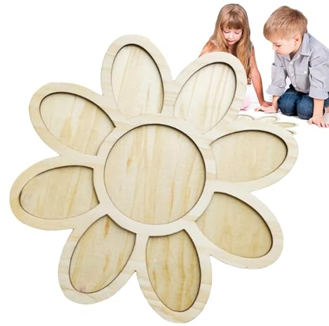 Dmuzsoih Bandeja sensorial,Bandejas sensoriales de Madera para niños - Bandeja de clasificación Preescolar con patrón único de Madera - Juguetes educativos, didáctico, Juguetes