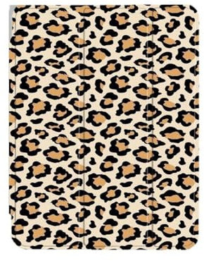 Custodia per iPad 10a generazione Cover posteriore in TPU morbido con portapenne Custodia protettiva Smart Stand per iPad per iPad 10 generazione con portapenne-Stampa leopardata alla moda