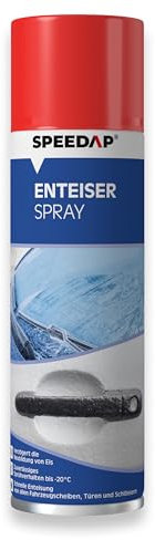SPEEDAP Enteiserspray 500ml | Sehr Gute Enteisung Aller Fahrzeugscheiben und Schlösser | Schützt erheblich vor Wiedervereisung | zuverlässiges Sprühverhalten | Wirksamkeit bis -20°C