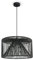 Paco Home LED Pendelleuchte Wohnzimmer Pendellampe Hängeleuchte Esszimmer Küche Deko Vintage Korboptik Boho Natur E27, Lampenart:Pendelleuchte, Farbe:Schwarz 13