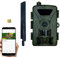 EMEBAY 4G Cámara de Caza con Tarjeta SIM Europea, 4K Cámara Exterior Monitoreo Inalámbrico de Fauna, Nocturno Infrarrojo Invisible, Batería Independiente, PIR Detección, Instant Alert