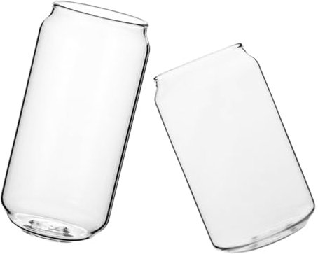 BESTOYARD 6piezas Vasos De Vidrio Resistentes Al Calor De Copas De Cóctel Vasos Para Bebidas Creativas y Agua Para Cócteles y Refrescos