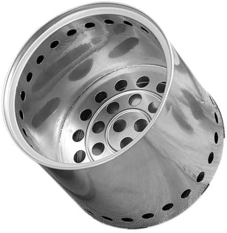 BESPORTBLE Heizofen feuerstelle Indoor fire Pit Indoor Außenkamin Indoor fire Pit Feuerstelle für den Innenbereich Grube tragbar Korb Campingkocher Kamin im Freien Rostfreier Stahl Silver