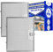 2 Pieces Metal Grease Cooker Hood Filter 235x193x8 mm with the Original Code C00058231 for Ariston 481248088036 for Whirlpool 133.0017.055 1330017055 for Franke - MONTERAL