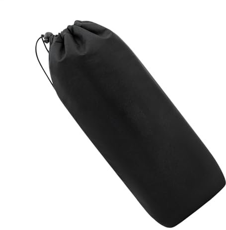 Fbinys wasserdichte Tasche mit Kordelzug, verstellbare Aufbewahrungstasche für Boot, Outdoor, Leichter und Faltbarer Sportsack für Reisen, Wandern, Camping, 40 x 12 x 10 cm, 80 g, Schwarz