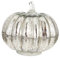 Tofficu LED Halloween Kürbislampe Simulierte Flackernde Lichtdekoration Ohne Batterie Glänzender Silberner Kürbis Für Herbst Deko Für Halloween Und Thanksgiving