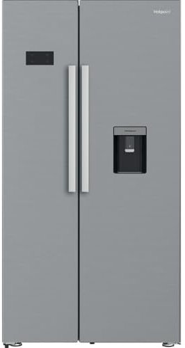 Hotpoint American Fridge Freezer - Silver - E Rated