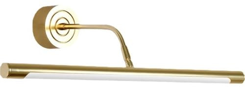 Spiegelleuchte Spiegellampe Moderne goldene Metallspiegellampe, LED-Langstreifen-Badezimmerspiegel-Frontleuchte, winkelverstellbare Dekorlampe for Spiegelschrank, Waschraum, Frisiertisch(Warm light,41