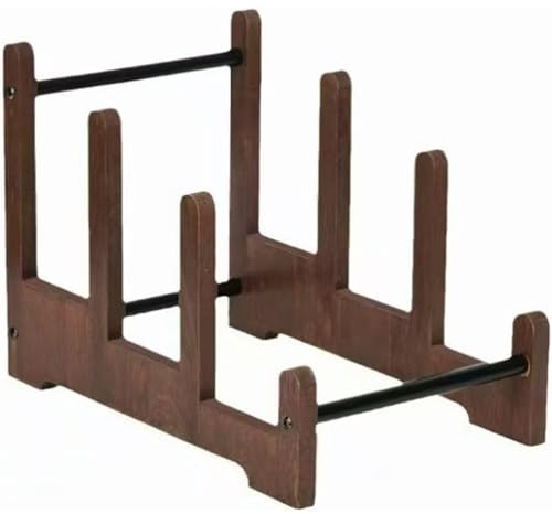 MHADBKH Portadischi in vinile a 3 livelli in stile vintage, perfetto per gli amanti della musica e i collezionisti di legno