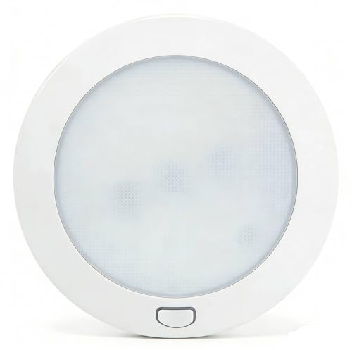 Dream Lighting Plafon LED 12v para Autocaravana, Blanco 4000K Regulable