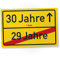 DankeDir! 30 Jahre Ortsschild - Schild kleines Geschenk 30. Geburtstag - Überraschung 30er Geburtstagsparty - Geschenkidee Feier runder Geburtstag Dreißigster