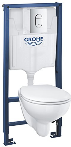 Grohe SOLIDO Bau Keramik, WC - SOLIDO 4-in-1 mit Spülrandloses Bau Keramik WC, 3-6 L, 1,13 m, 39418000