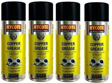Hycote XUK304 Maintenance Copper Grease Spray Paint 400ml X 4