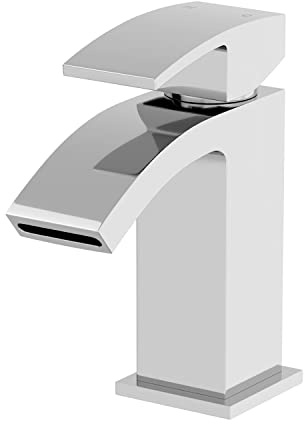 Architeckt® Osmo Bathroom Basin Sink Mixer Tap Modern Mono Square Single Lever Handle Faucet for Sinks, Chrome