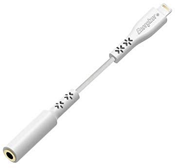 Energizer - Adaptateur Audio Aux Femelle Jack 3.5mm vers Lightning pour Produits Apple Version Europe - Garantie à Vie